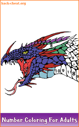 Dragons Color by Number - Animals Coloring Book screenshot