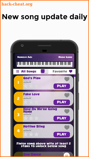 Drake - Gods Plan Piano Tiles 2 screenshot