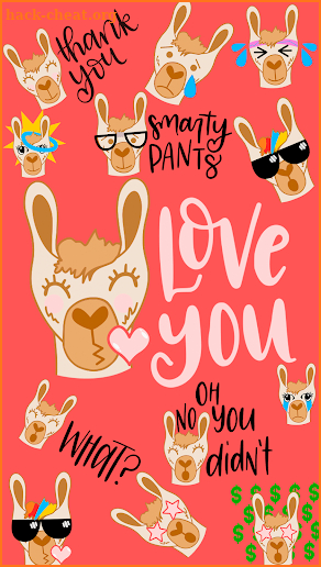 Drama Llama stickers for WhatsApp WAStickerApps screenshot