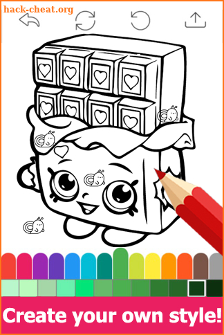 Draw colouring pages for Shopkins by Fans screenshot