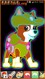 Draw Glow Paw Patrol screenshot