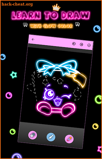 Draw Glow Shopkins screenshot