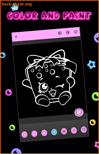 Draw Glow Shopkins screenshot