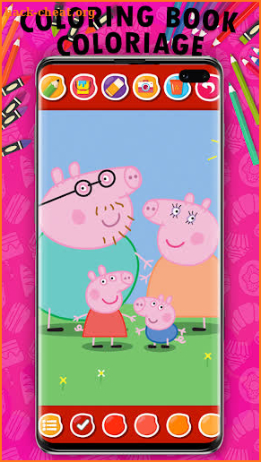 Draw Pepp Piglet Coloring Book screenshot