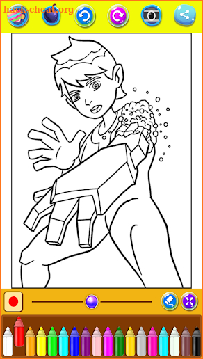 Drawing Ben Ten - Coloring Pages screenshot