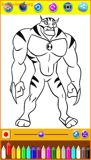 Drawing Ben Ten - Coloring Pages screenshot