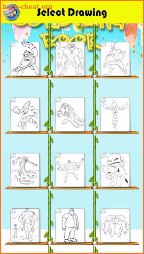 Drawing Ben Ten - Coloring Pages screenshot