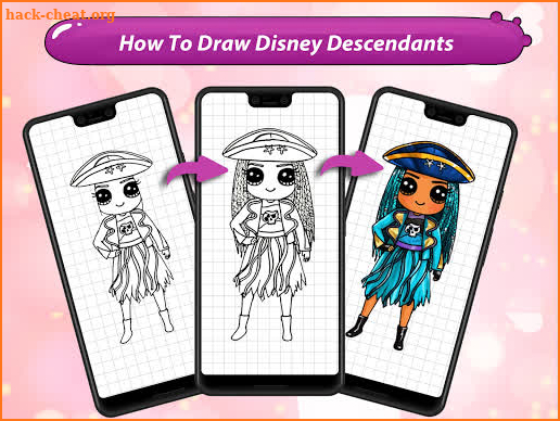 Drawing Disney Descendants screenshot