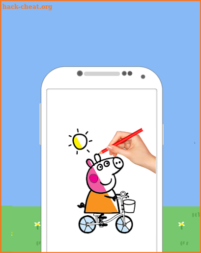 drawing peppa pig game screenshot