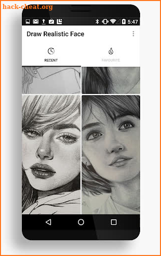 Drawing Realistic Face screenshot