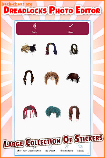 Dreadlocks Hair Photo Editor screenshot