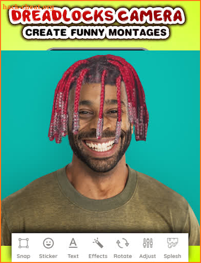 Dreadlocks photo editor screenshot