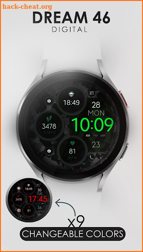 Dream 46 camo watch face screenshot