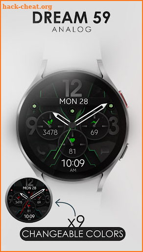 Dream 59 analog watch face screenshot