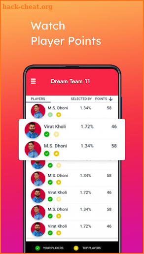 Dream Team 11 - Cricket Prediction & Live Score screenshot