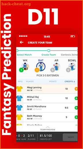 Dream Team 11 Orginal App screenshot