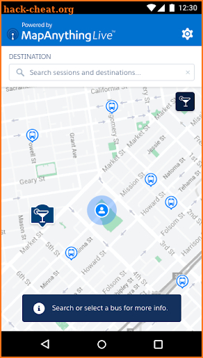 Dreamforce Shuttle Tracker screenshot