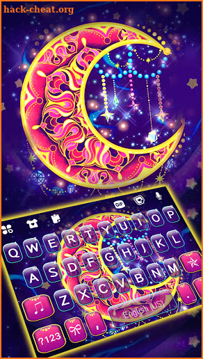 Dreamy Moon Keyboard Background screenshot