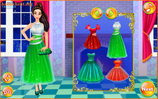 Dress up games for girl - Princess Christmas Party screenshot