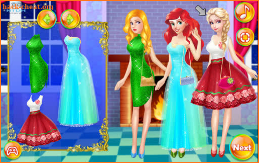 Dress up games for girl - Princess Christmas Party screenshot