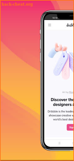 Dribbble screenshot