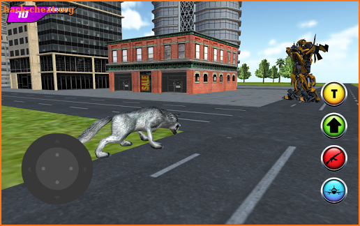 Drift Car Robot vs Battle Wolf screenshot