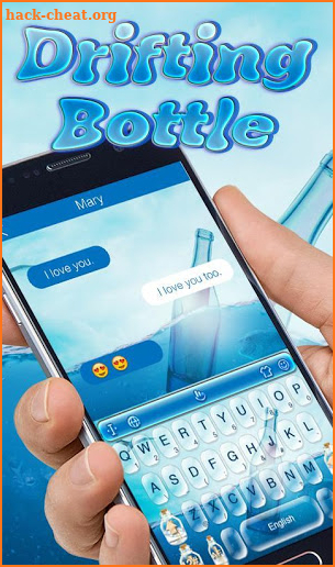 Drifting Bottle Keyboard Theme screenshot