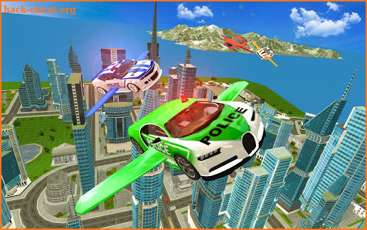 Drive Real Futuristic Police Flying Car 3D screenshot