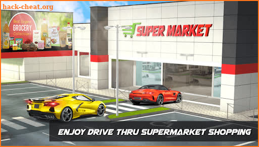 Drive Thru Supermarket Shopping Car Driving Game screenshot