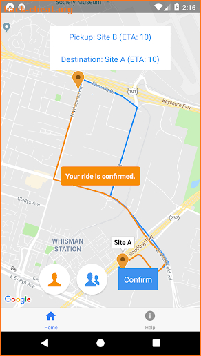 Drive.ai Self-Driving Service screenshot