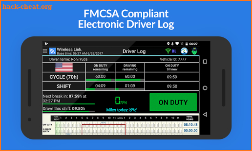 DriverLog Logbook screenshot