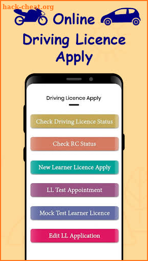 Driving Licence Apply Online screenshot