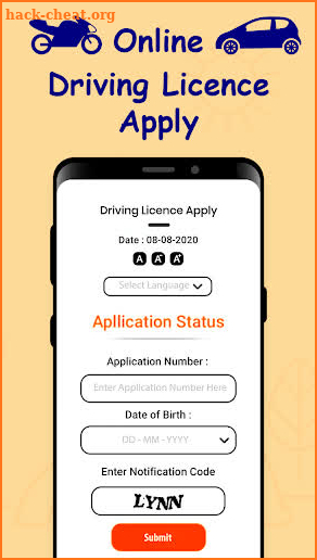 Driving Licence Apply Online screenshot