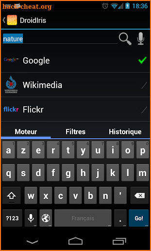 DroidIris+ : Image Search screenshot