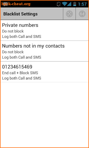 DroidMate CallFilter DonateKey screenshot