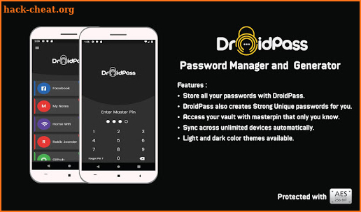 DroidPass Password Manager screenshot