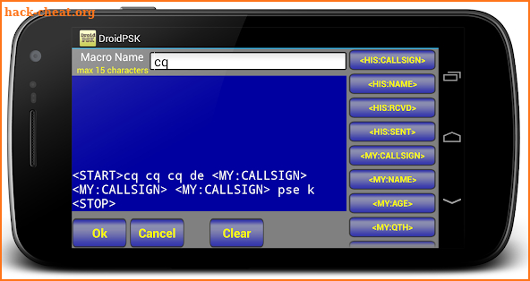 DroidPSK - PSK for Ham Radio screenshot