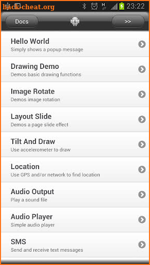 DroidScript - JavaScript Mobile Coding IDE screenshot