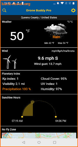 Drone Buddy - UAV Safe Wind, Weather, No Fly Zone screenshot