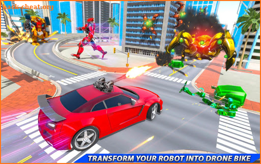 Drone Robot Car Transforming Game– Car Robot Games screenshot