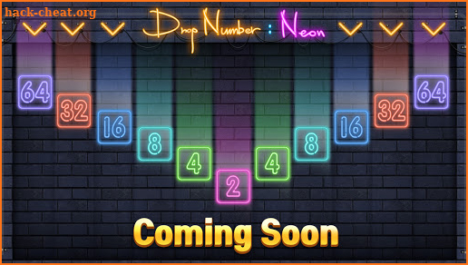 Drop Number : Neon 2048 screenshot