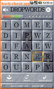 Dropwords screenshot