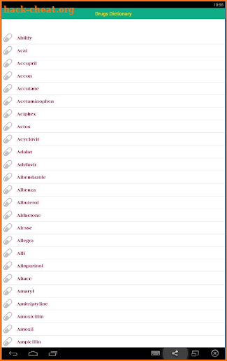 Drugs Dictionary - Offline screenshot
