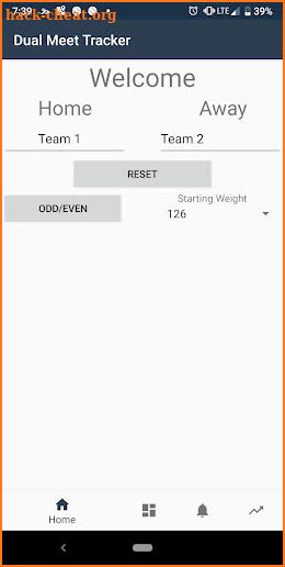 Dual Meet Tracker screenshot