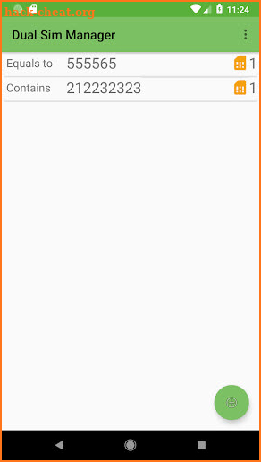 Dual SIM manager screenshot