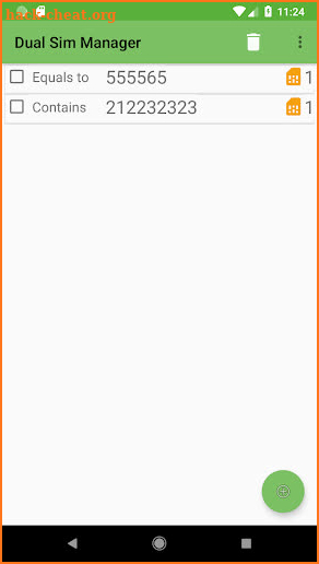 Dual SIM manager screenshot