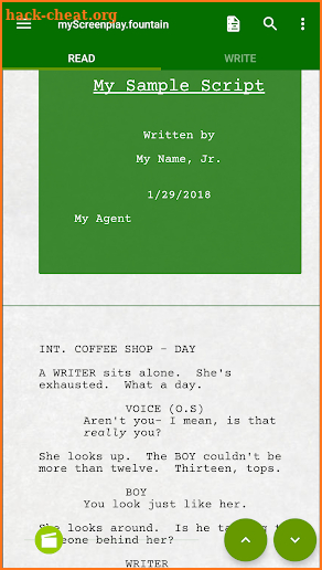 DubScript Screenplay Writer screenshot