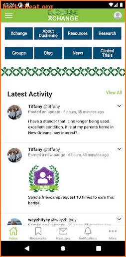 DuchenneXchange screenshot
