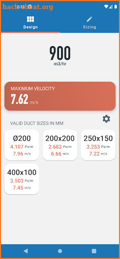 Ductulator Pro screenshot