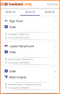 Duke Blue Devils screenshot